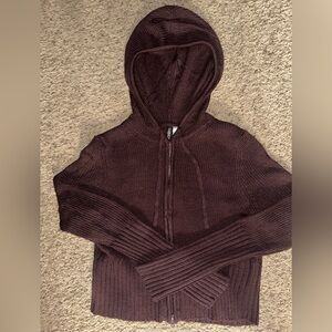 BURGUNDY ZIP JACKET